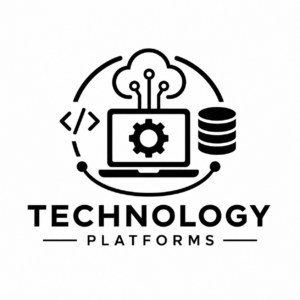 Technology Platforms black and white sponsor logo